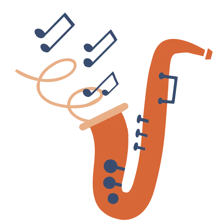 saxophone illustration